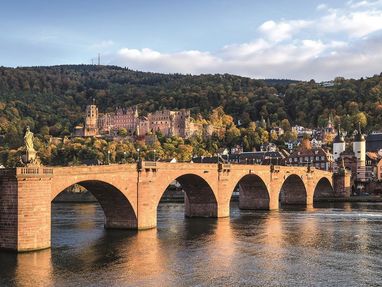 Schloss Heidelberg und der Neckar