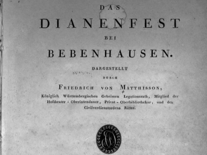 Friedrich von Matthission: Das Dianenfest bei Bebenhausen