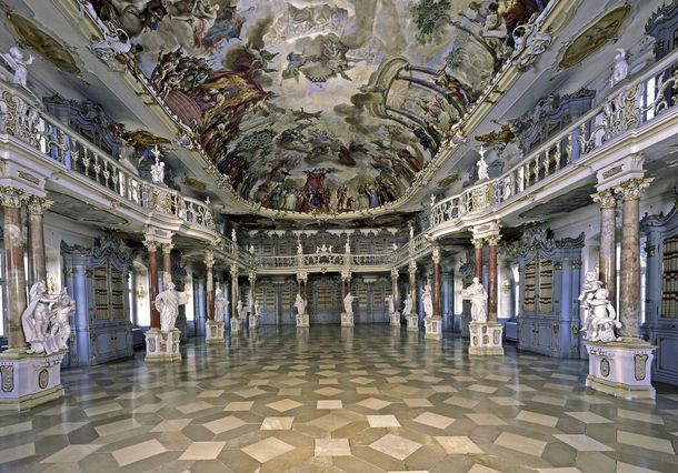 Schussenried Monastery, library