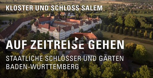 Startbildschirm des Films "Auf Zeitreise gehen: Kloster und Schloss Salem"